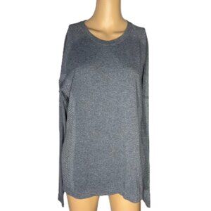 FIGS Salta Seamless Long Sleeve Graphite Underscrub Size X-large